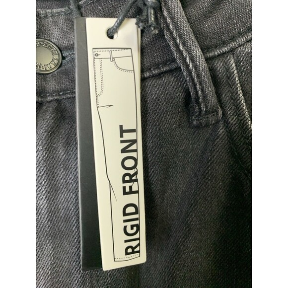 Judy Blue Jeans Womans 18W Black High Waist Rigid Magic Distressed 90's Straight - Picture 7 of 16